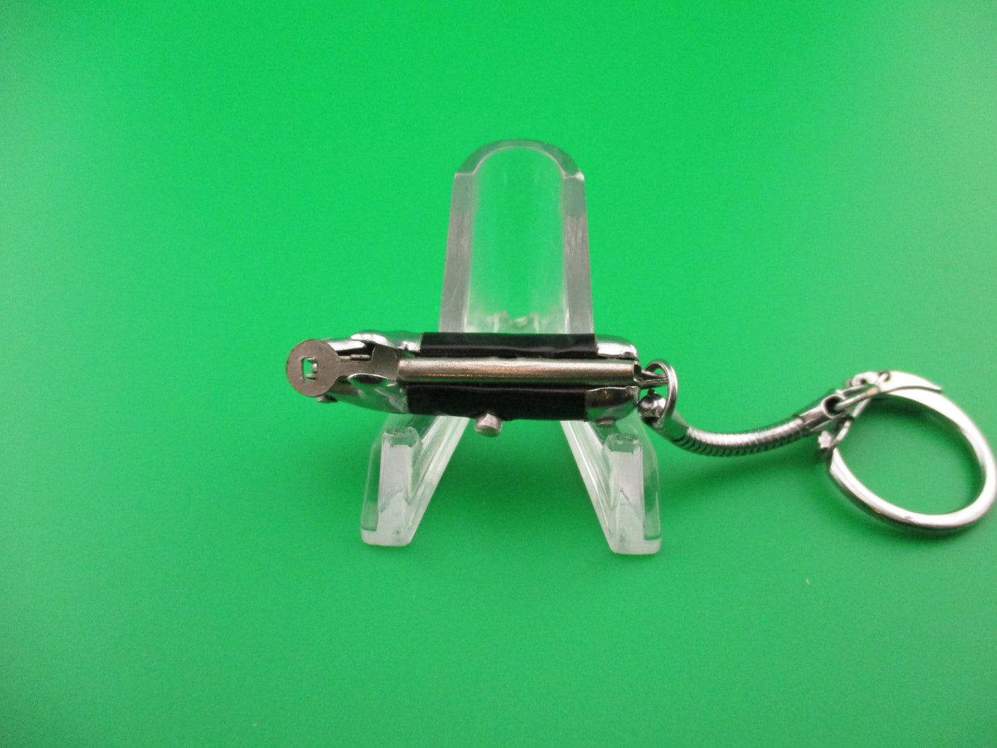Bambi Keychain switchblade knife vintage plain black