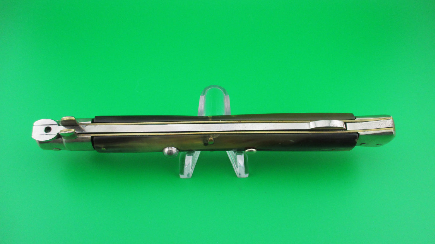 MADE ITALY 6 33cm Italian Backspring (Humpback) Brazilian horn conversion switchblade