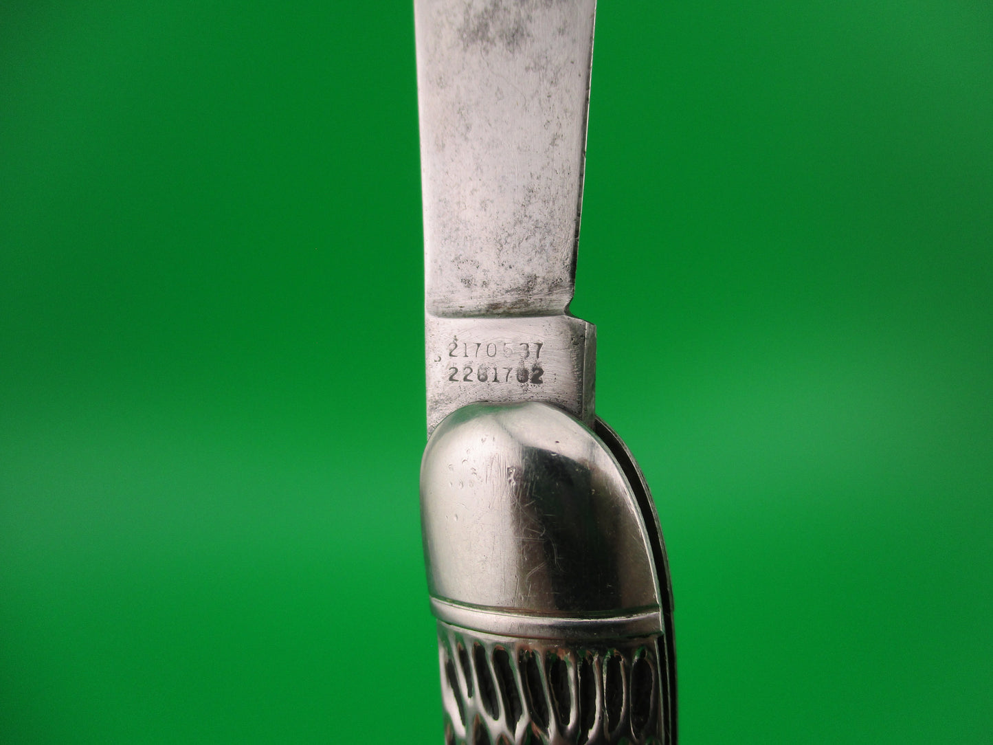 Hammer Brand Imperial JM99PB Toothpick Black Imitation jigged bone switchblade