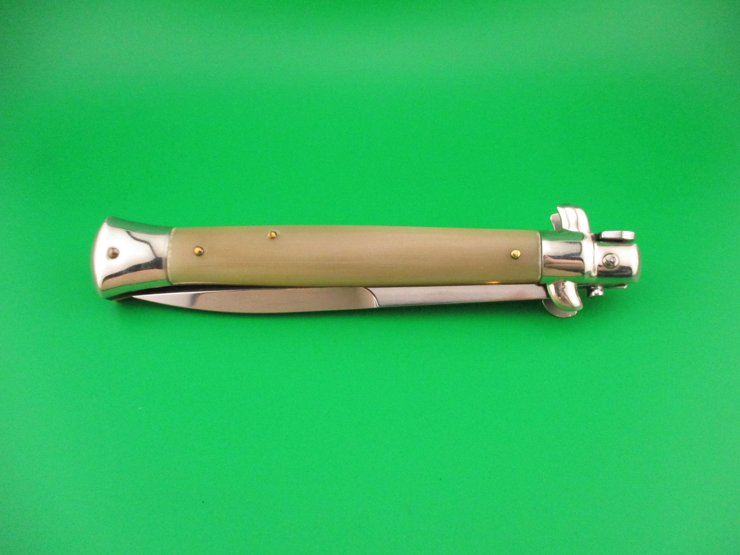 Walt's Latama Italy 28cm Italian Stiletto French Tip horn Bayonet blade automatic knife