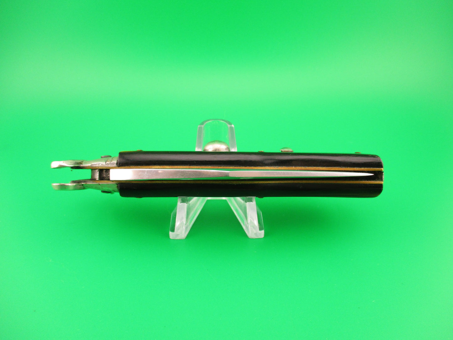 ELIO ITALY INOX 20cm Italian Ring Pull Shellpuller Camper vintage 1950s automatic knife