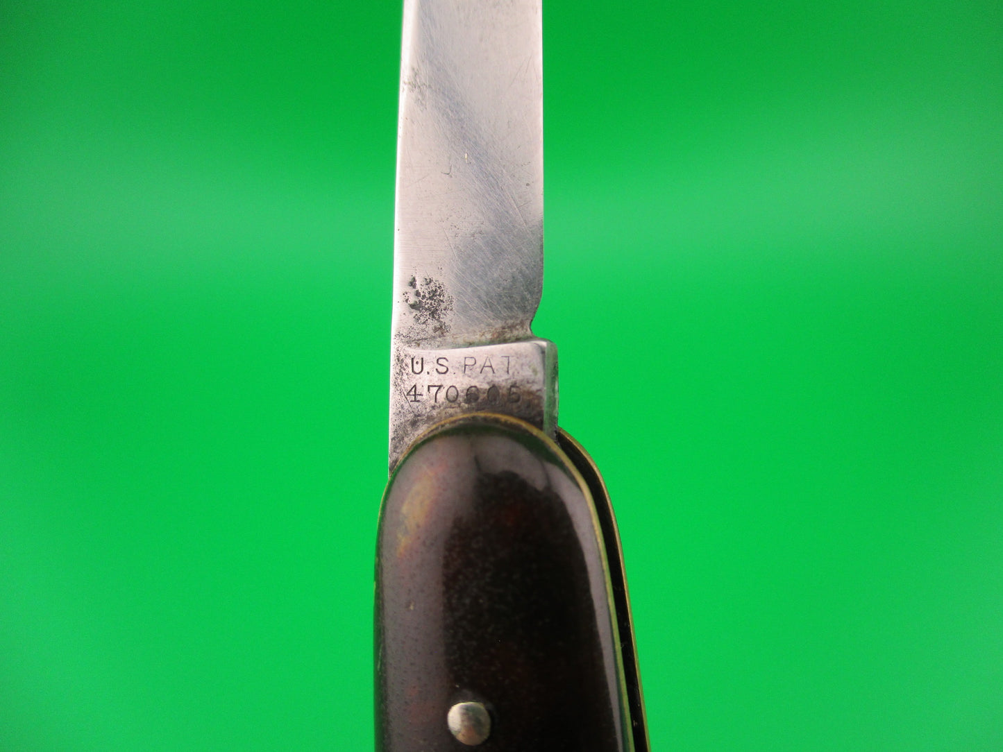 Press Button Knife Co #102 medium double Tortoise celluloid automatic knife