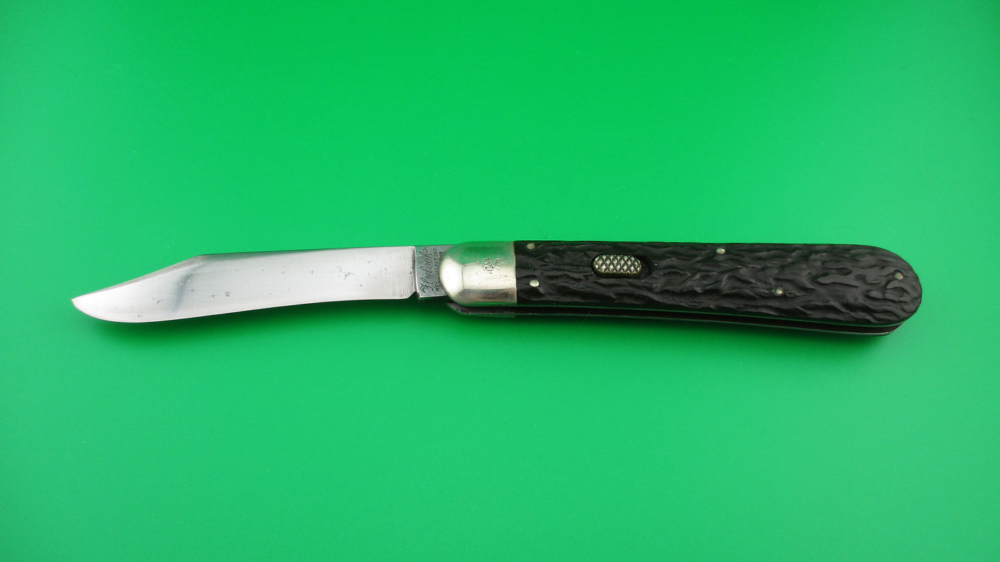 z Flylock Hunter 11000 Large Single Black Wormgroove switchblade knife