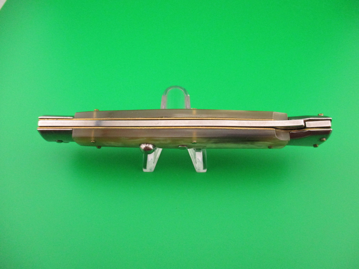 FRANK B ITALY 28cm Italian Swing guard PROTOTYPE Dagger Honey & Cream automatic knife