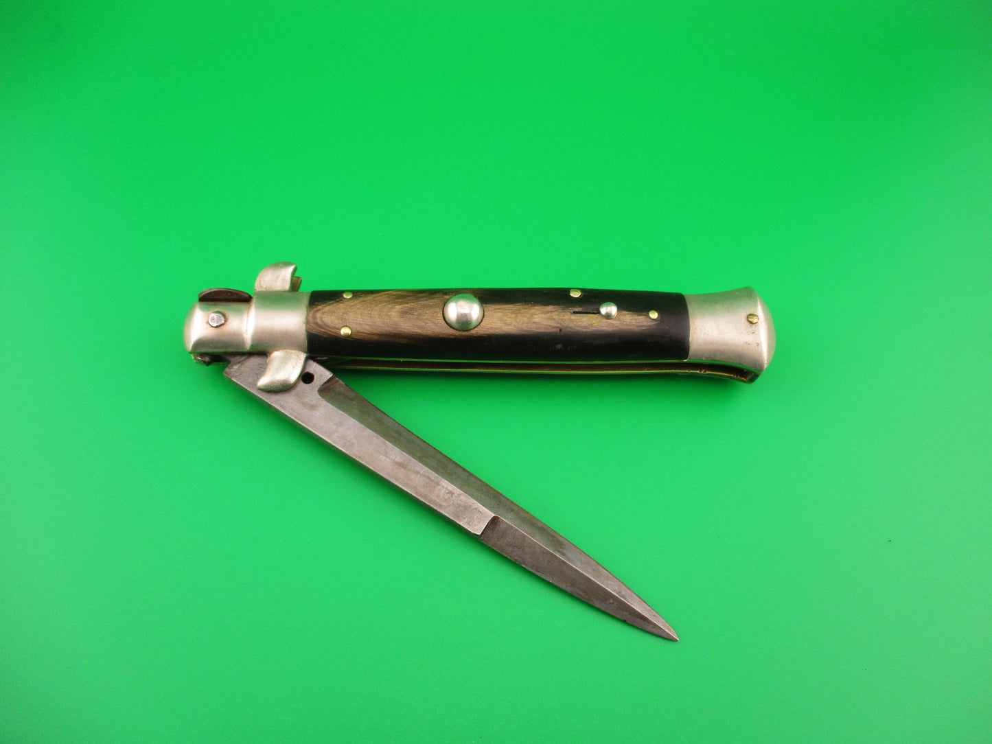 S.M. CO. ITALY 23cm Italian Picklock 1950s vintage horn automatic knife