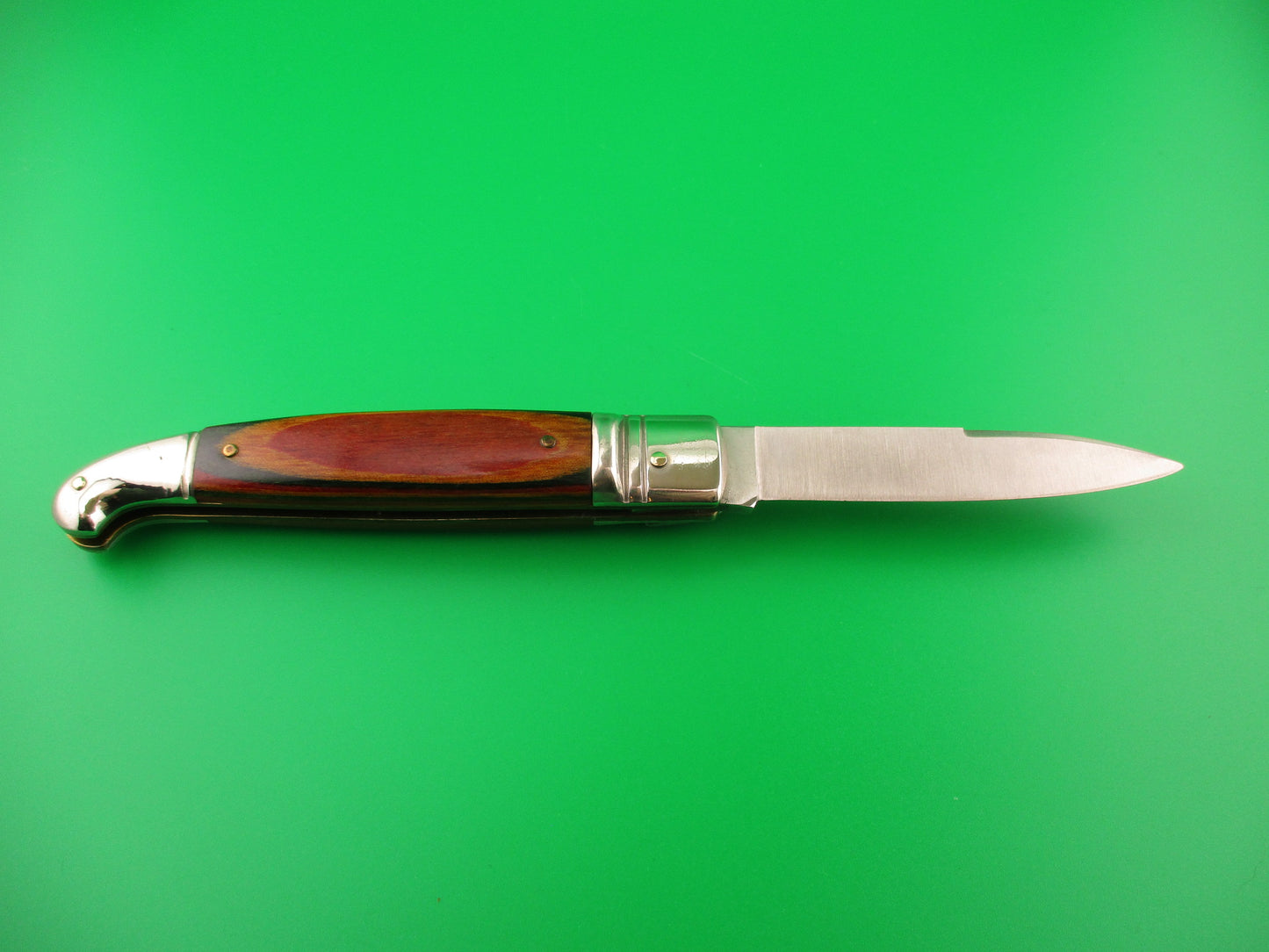 Rostfrei Panther 20cm Italian Birds head lever automatic knife with Frostwood scales