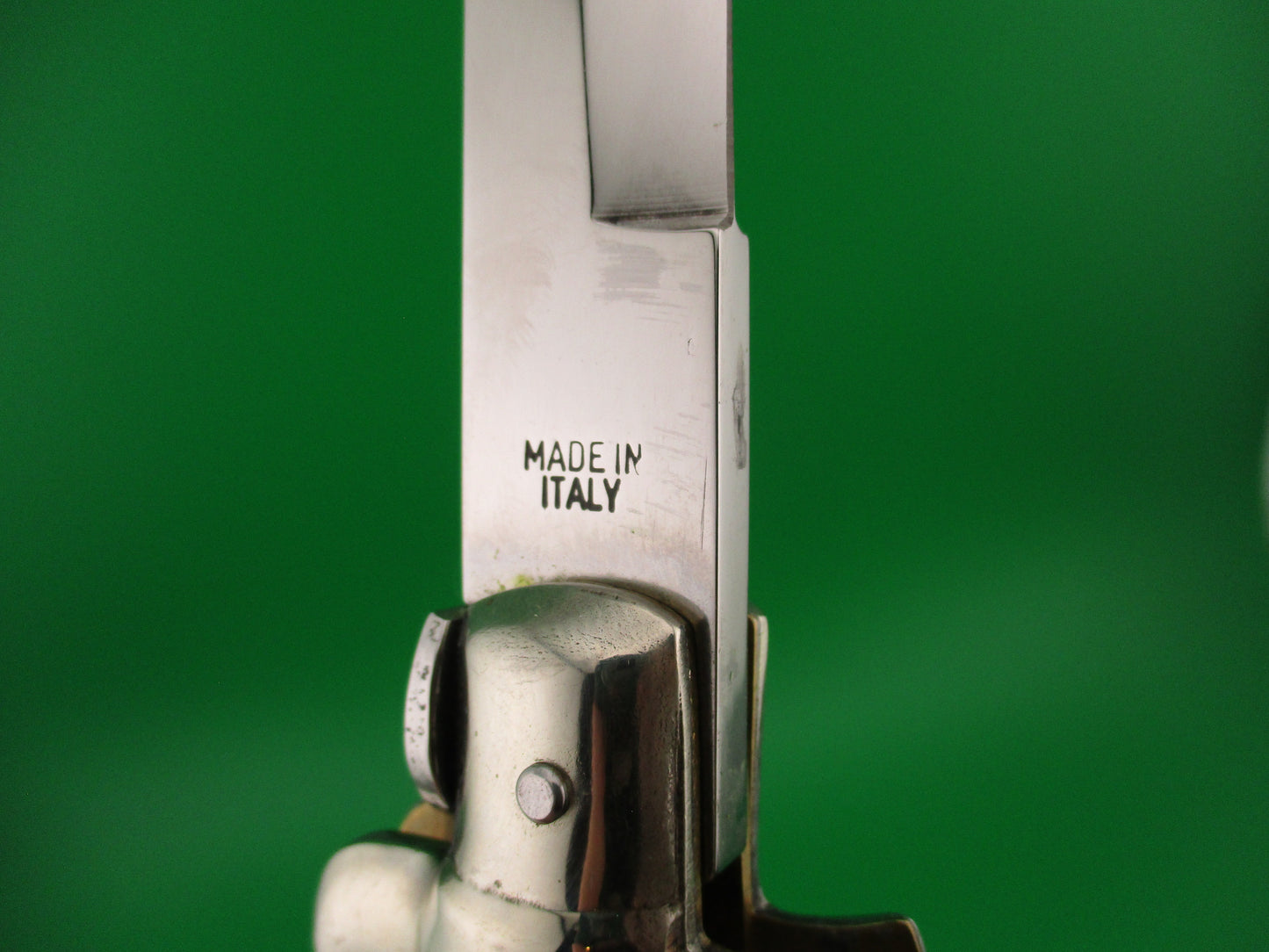 AGA CAMPOLIN 38cm Italian Stiletto Purple Pearlex Bayonet automatic knife