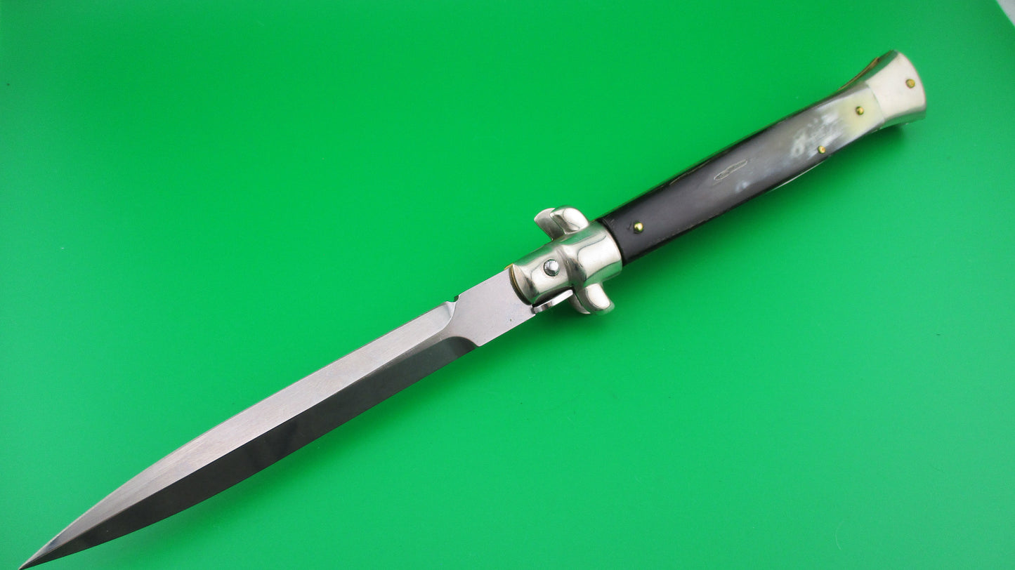 LATAMA WALT'S 28cm Classic Brazilian Horn Dagger Grind switchblade knife