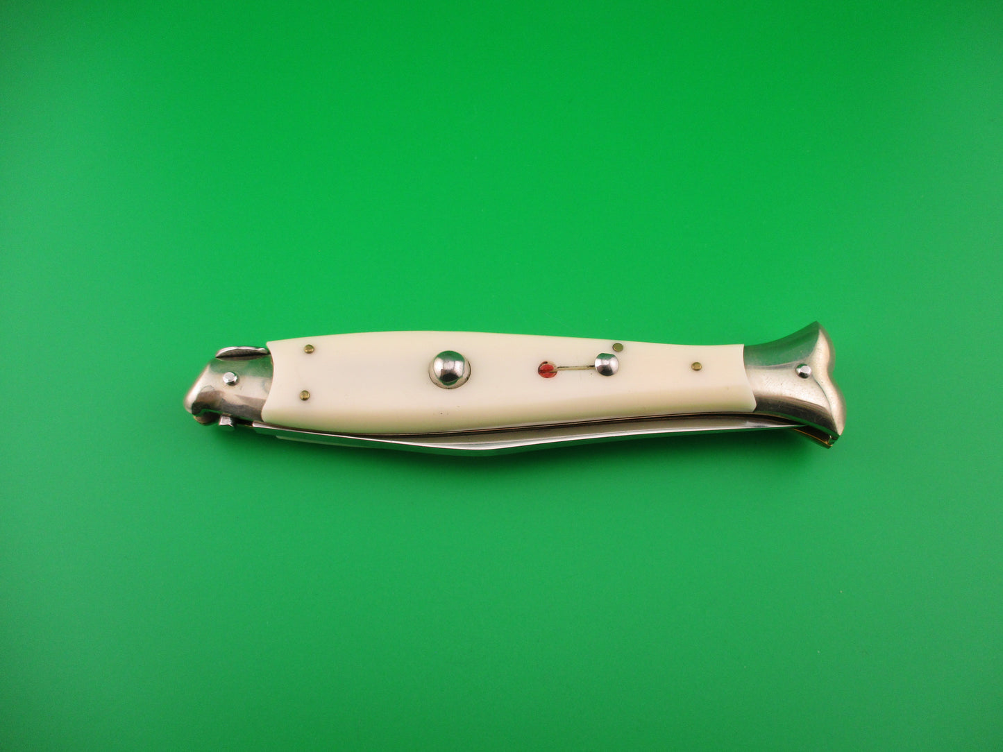 z AGA CAMPOLIN 25cm Italian Fishtail Picklock White automatic w Red dot safety.