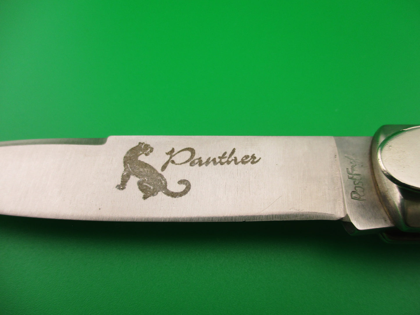 Rostfrei Panther 20cm Italian Birds head lever automatic knife with Frostwood scales