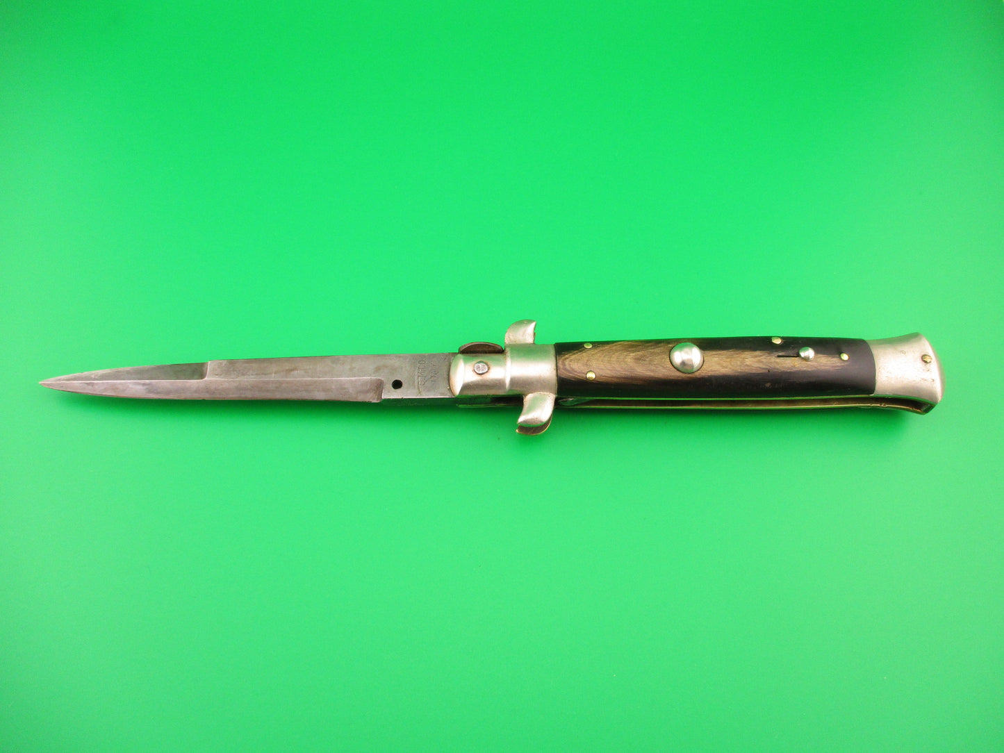 S.M. CO. ITALY 23cm Italian Picklock 1950s vintage horn automatic knife