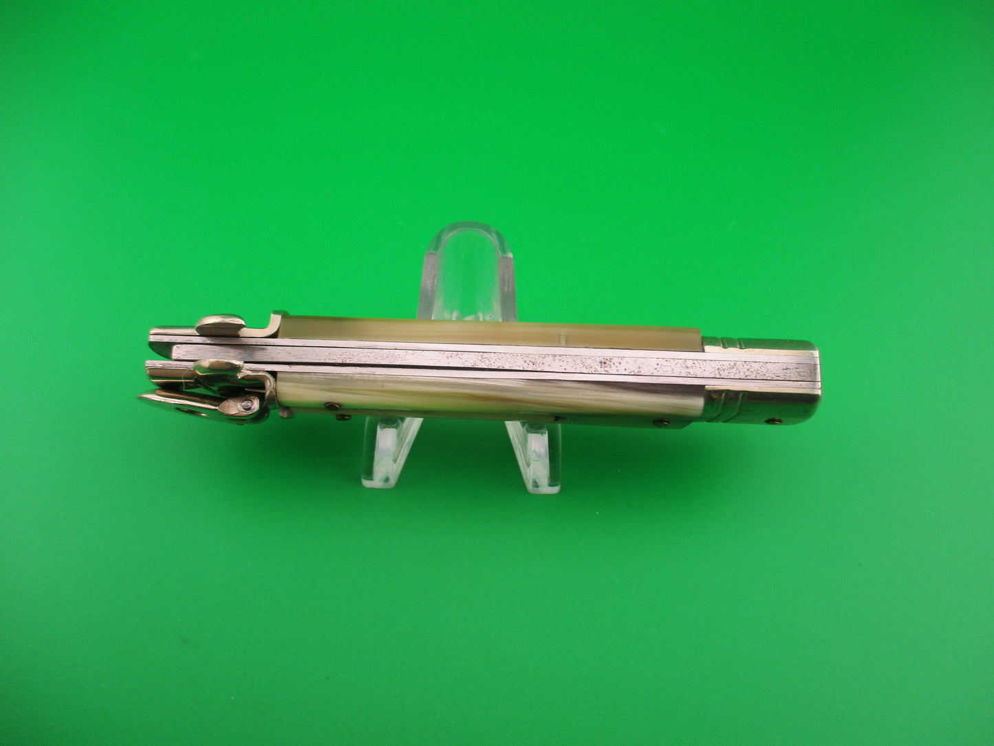 AKC ITALY Leverletto by Bill DeShivs AKC Italy 20cm Italian Horn lever automatic knife