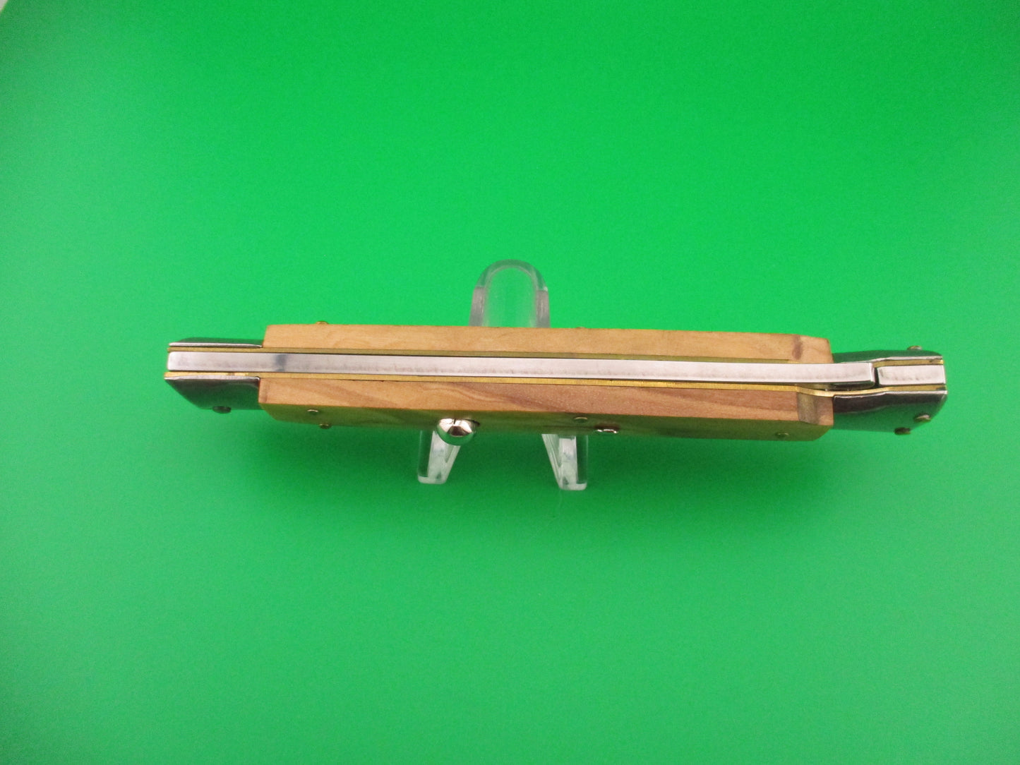 FRANK B ITALY 28cm Italian Swing guard Olive Wood automatic knife