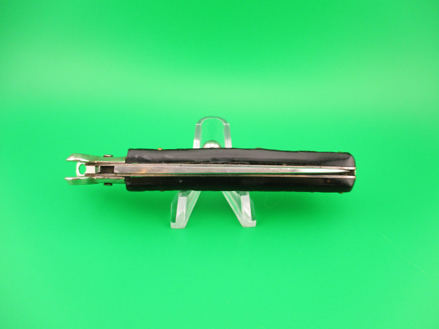 MASERIN & DE NARDO INOX MANIAGO 21cm Italian Shell Puller Fulcrum Black switchblade