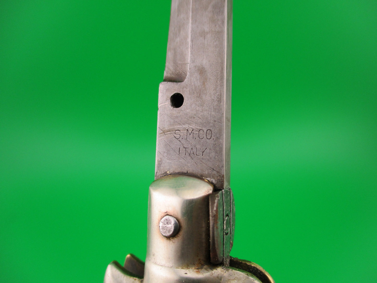 S.M. CO. ITALY 23cm Italian Picklock 1950s vintage horn automatic knife