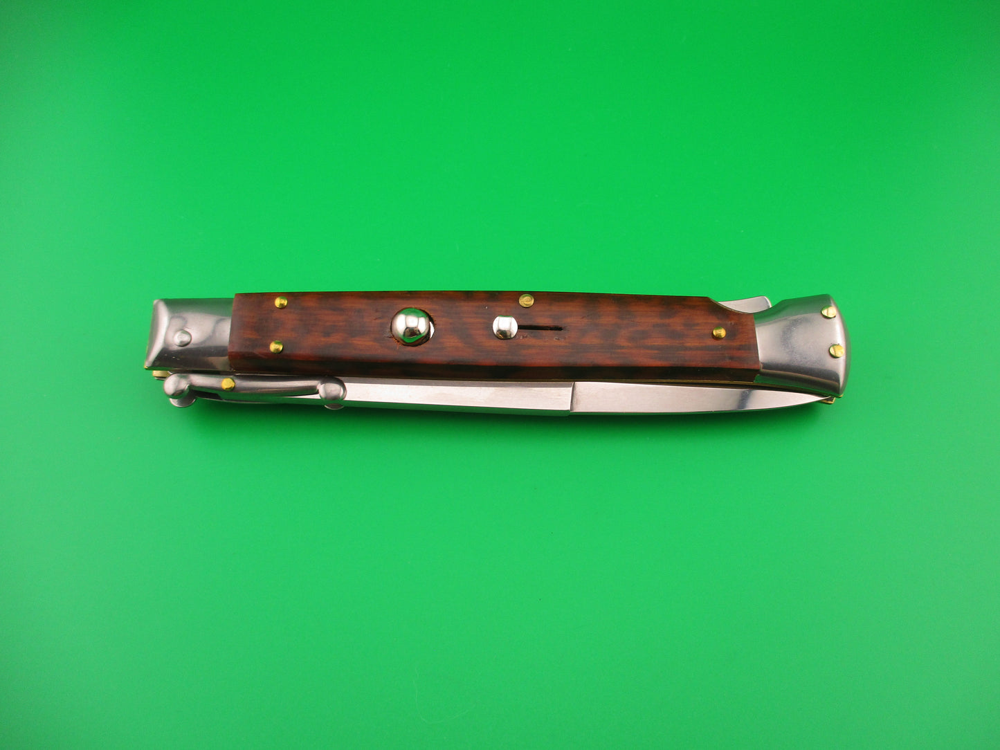 FRANK B ITALY 28cm Italian Swing Guard Snakewood Automatic knife