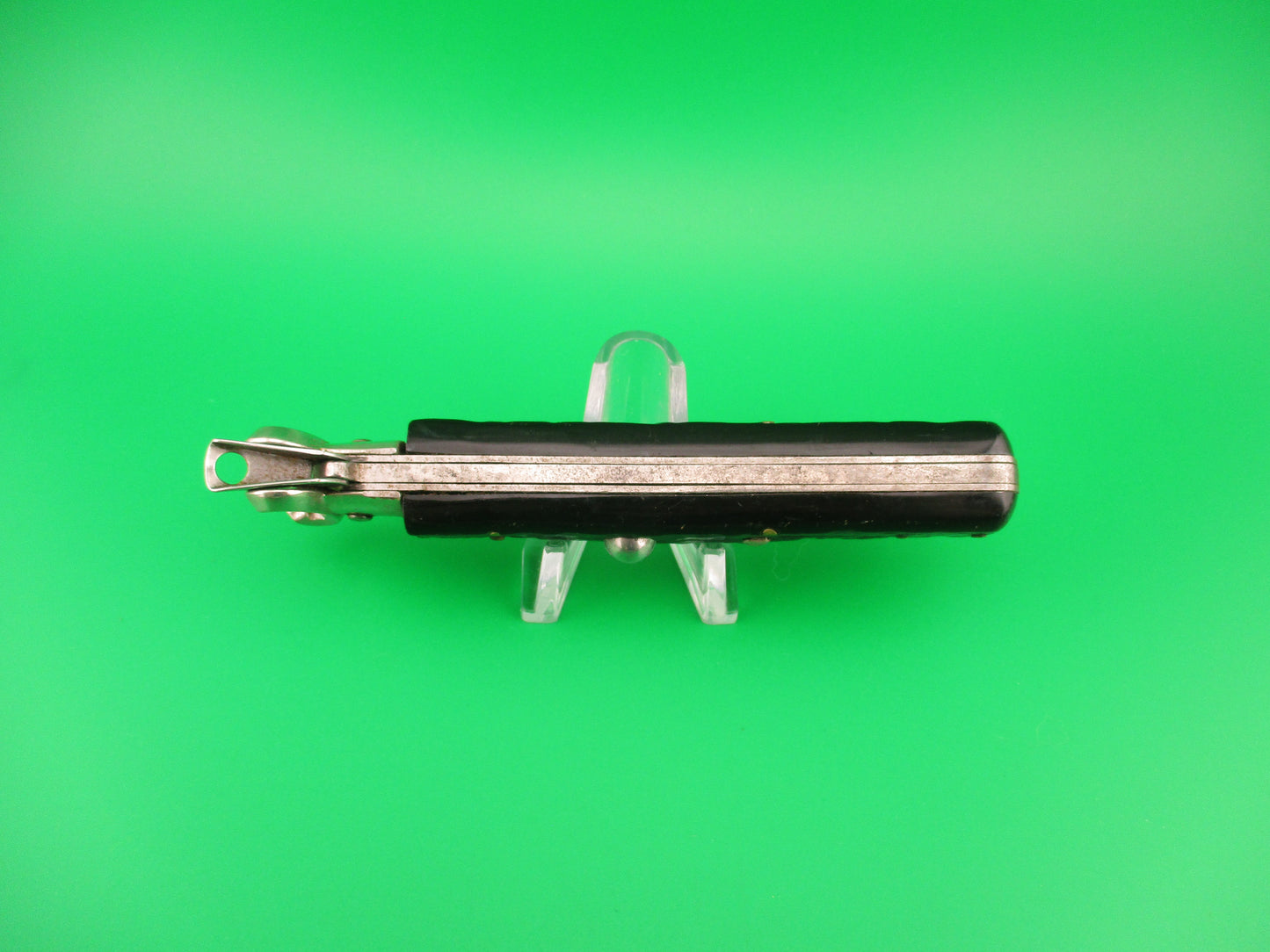 MASERIN & DE NARDO INOX MANIAGO 21cm Italian Shell Puller Fulcrum Black switchblade