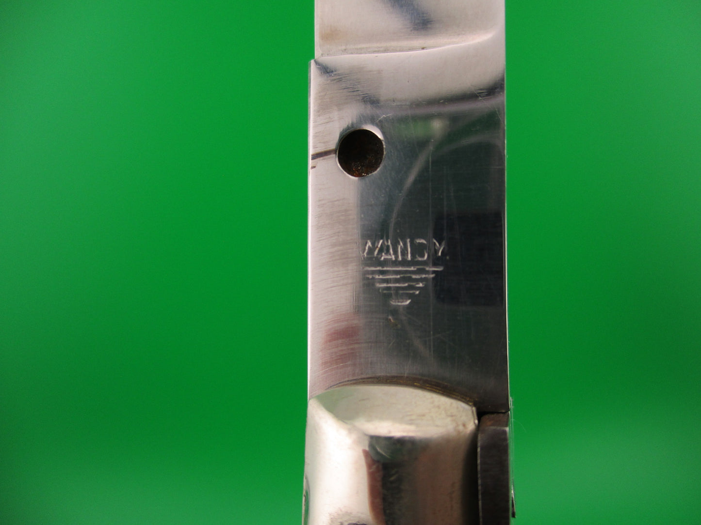 WANDY 33cm Italian Transitional Stiletto swivel bolster Brazilian horn automatic knife