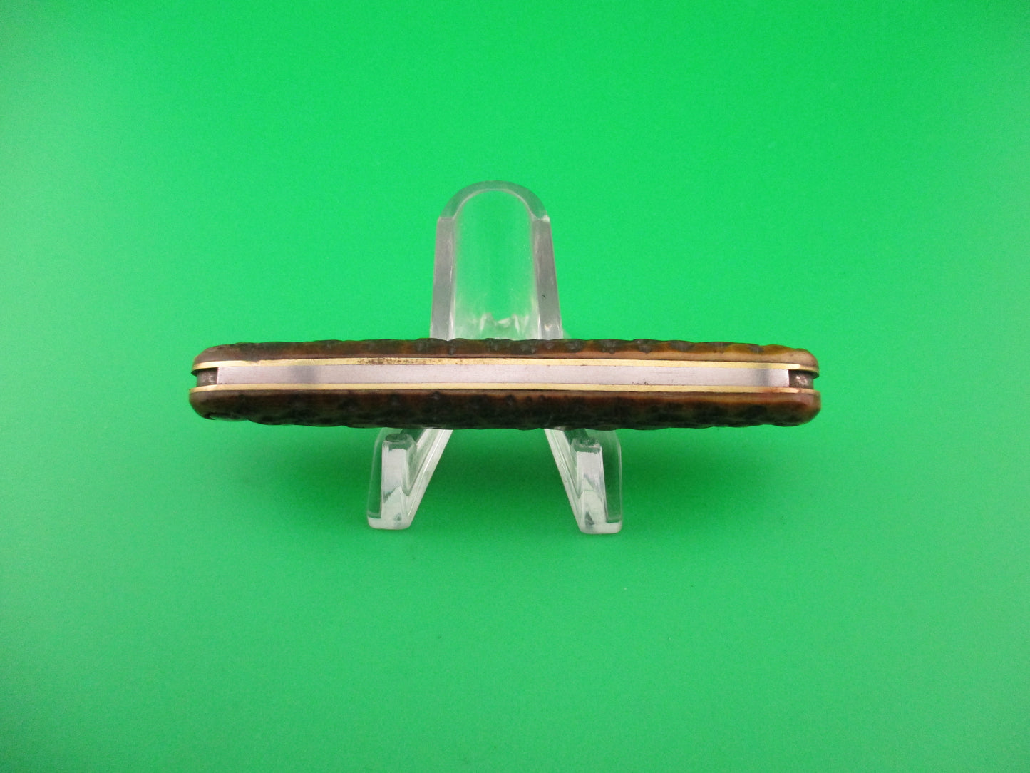 Press Button Knife Co Medium double bone switchblade knife model 100