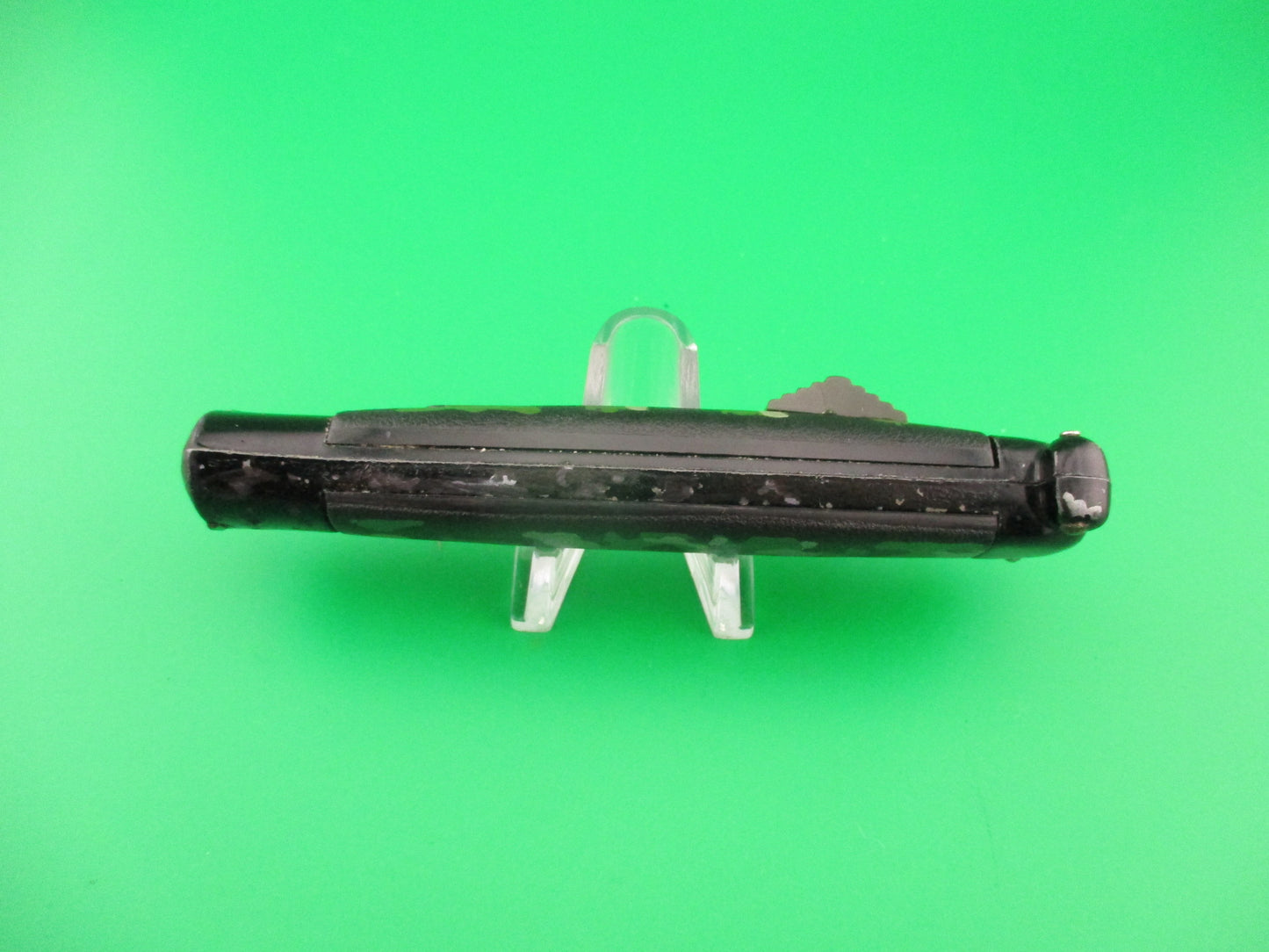 STAINLESS STEEL MADE IN KOREA 21cm NATO MILITARY OTF DA CAMO Black Bolster automatic knife