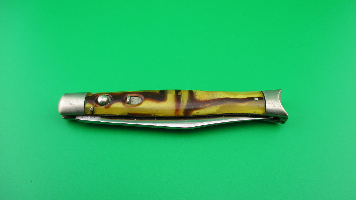 KEEN KUTTER #KS102 Fishtail Butter & Molasses Switchblade knife by Schrade