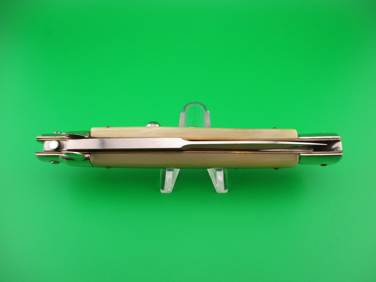 Walt's Latama Italy 28cm Italian Stiletto French Tip horn Bayonet blade automatic knife