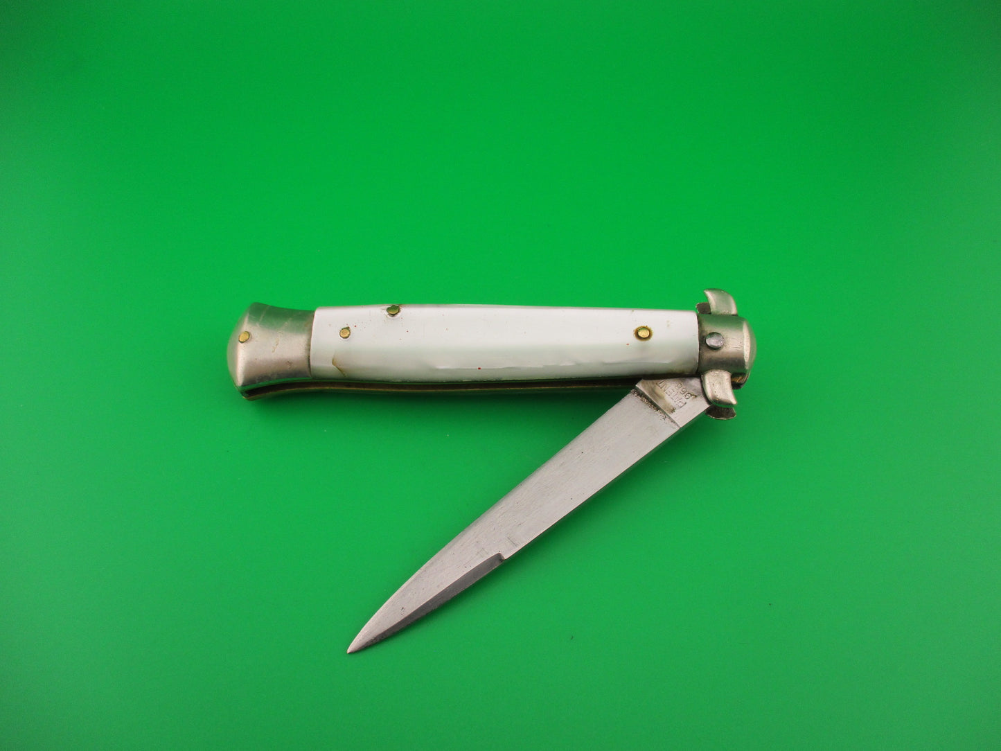 VIRGINIA INOX PATENT 96847 20cm Italian Derby Totem Pearlex BOBC automatic knife