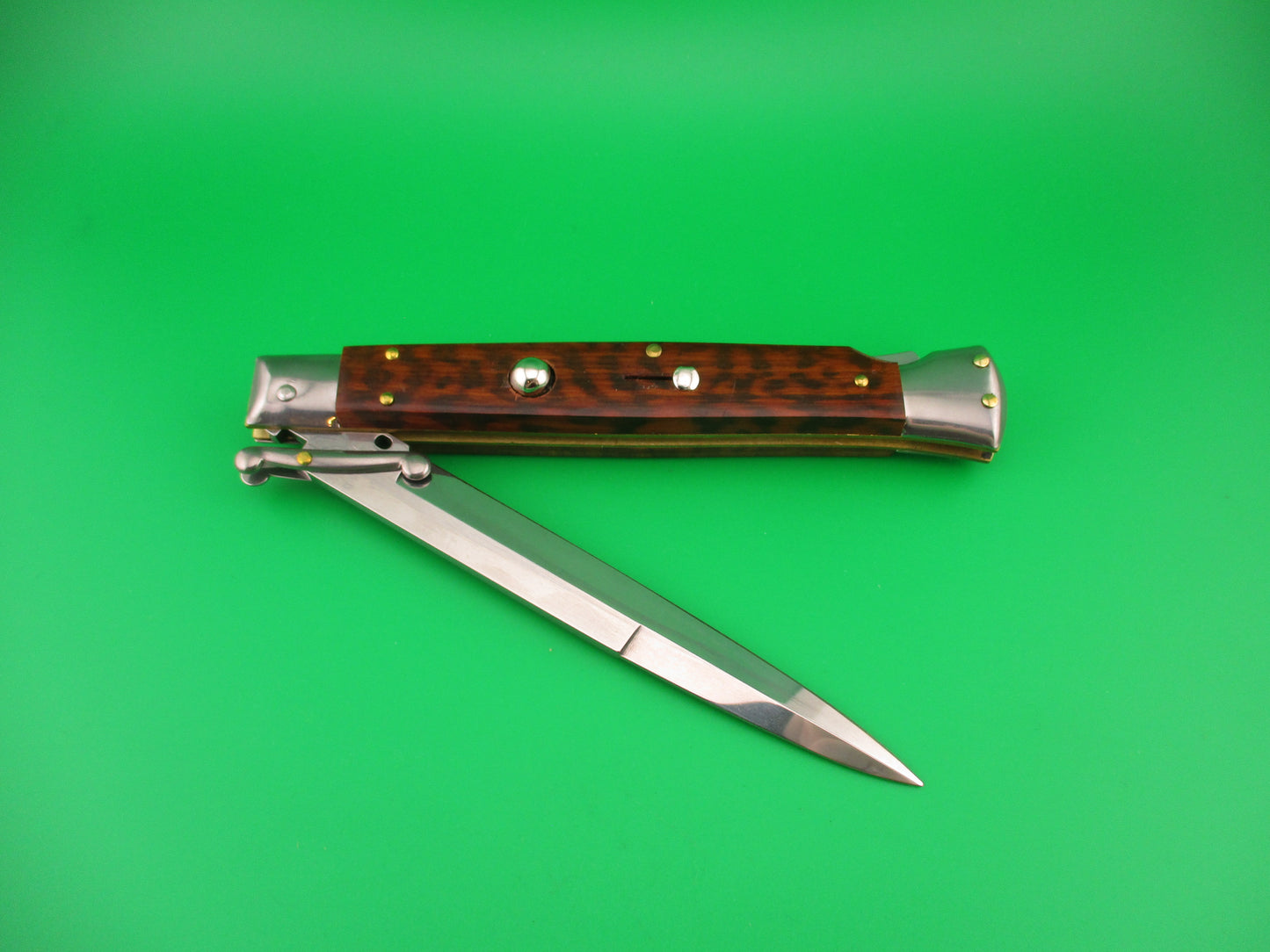 FRANK B ITALY 28cm Italian Swing Guard Snakewood Automatic knife