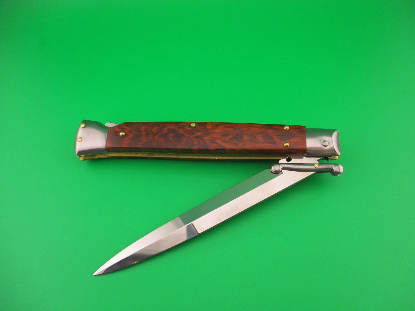 FRANK B ITALY 28cm Italian Swing Guard Snakewood Automatic knife