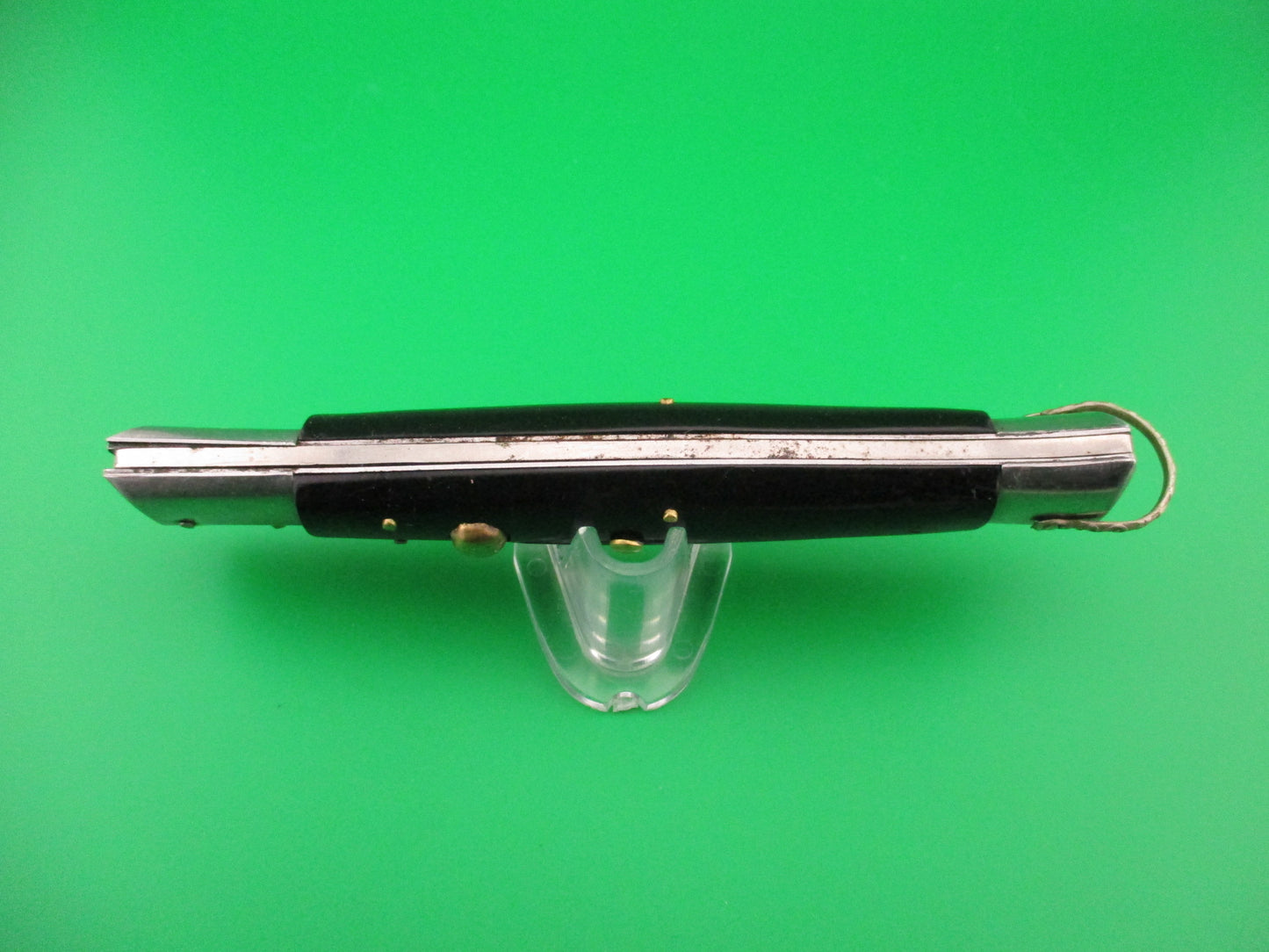 Rizzuto Estileto Milano 28cm Japanese Batwing Swing guard Black vintage automatic knife