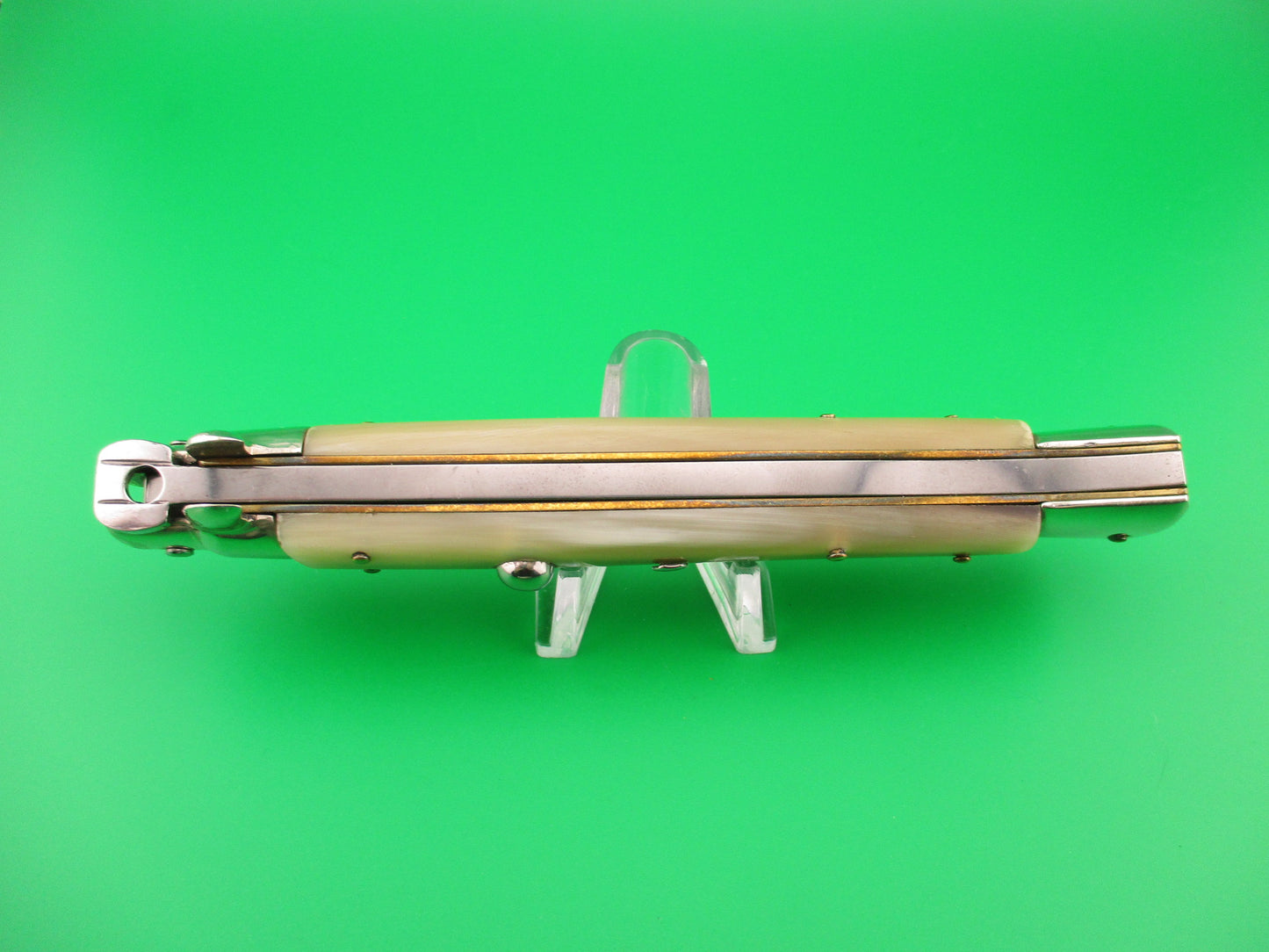 Walt's Latama Italy 28cm Italian Stiletto French Tip horn Bayonet blade automatic knife