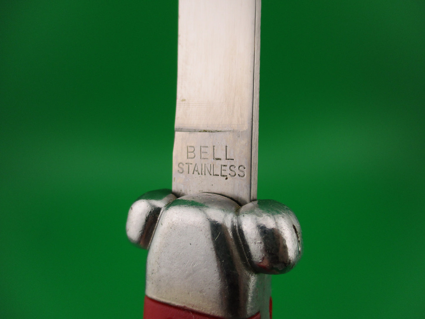 BELL STAINLESS 20cm SUPER AUTOMATIC Red OTF DA switchblade knife