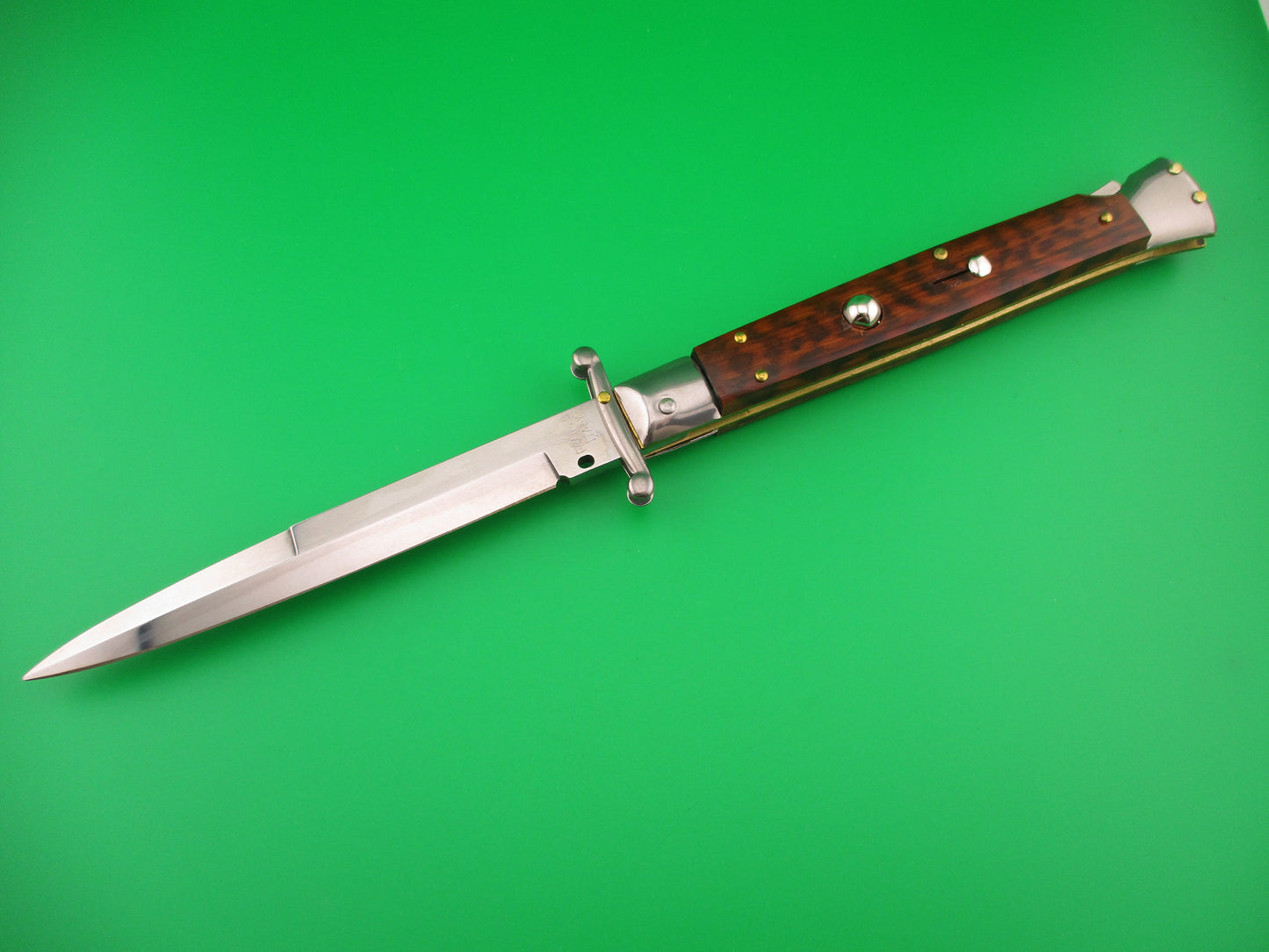 FRANK B ITALY 28cm Italian Swing Guard Snakewood Automatic knife