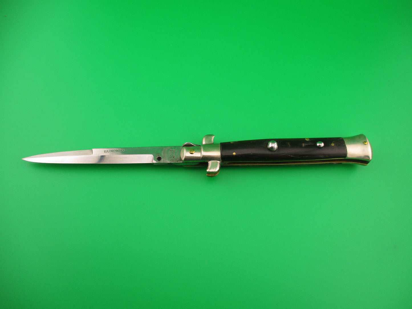 RAIMONDO SPRING STEEL 23cm Italian Picklock 1950s vintage automatic knife
