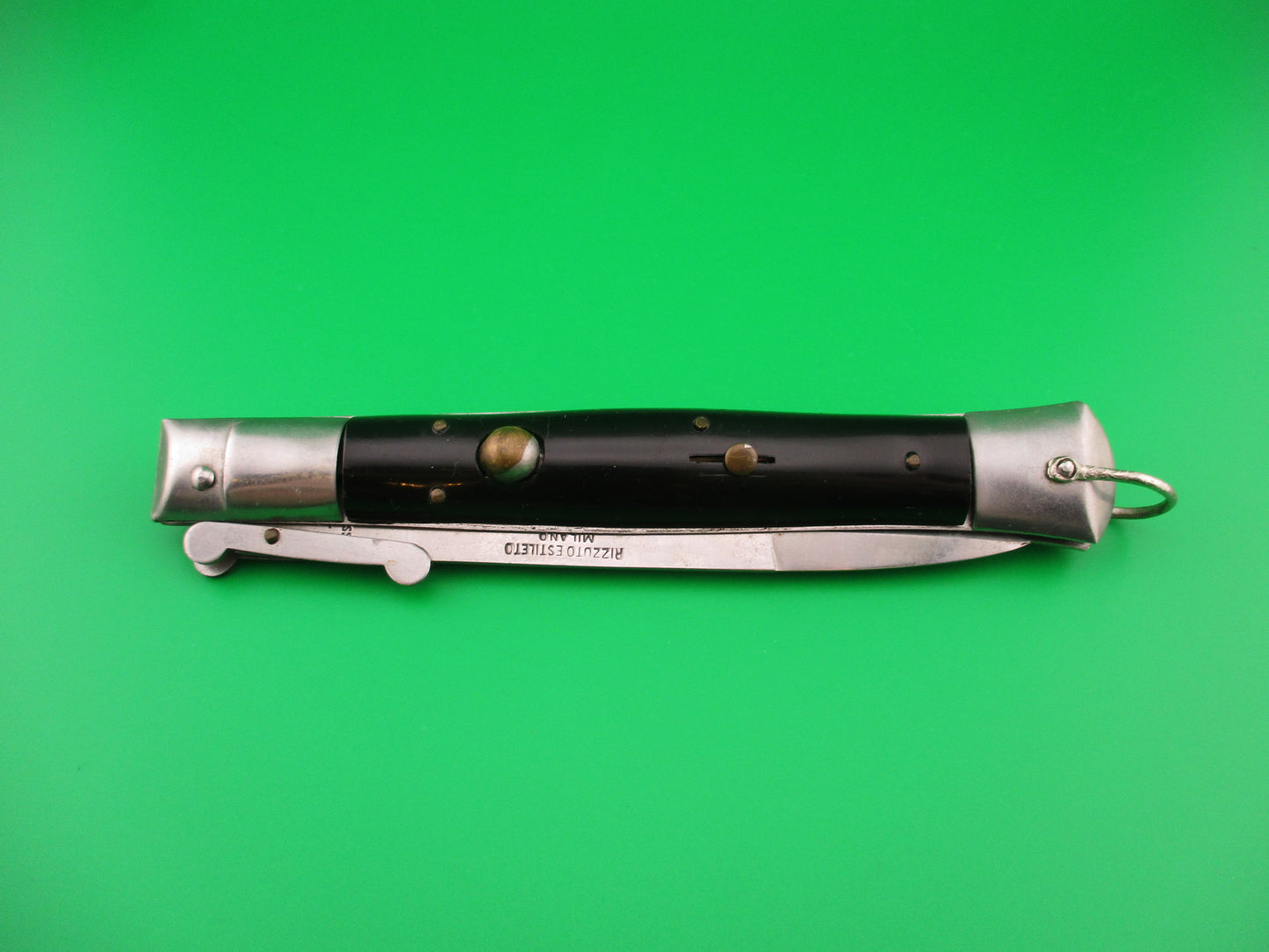 Rizzuto Estileto Milano 27cm Japanese Swing guard Black step bolster vintage switchblade