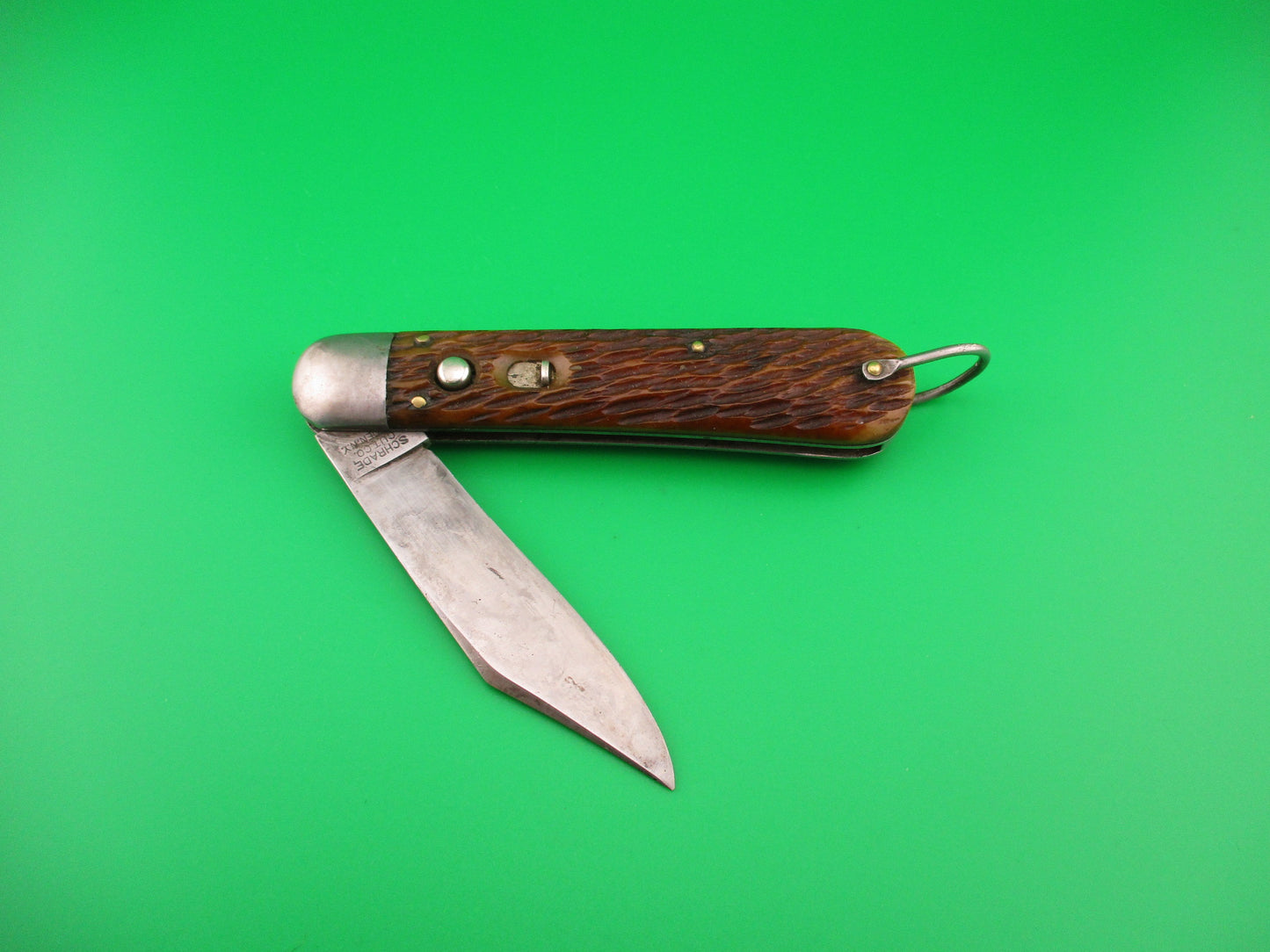 SCHRADE CUT CO M2 Bone WWII Paratrooper Military issue switchblade knife