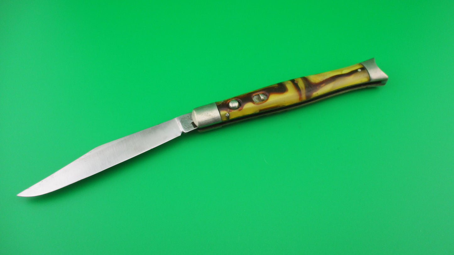 KEEN KUTTER #KS102 Fishtail Butter & Molasses Switchblade knife by Schrade