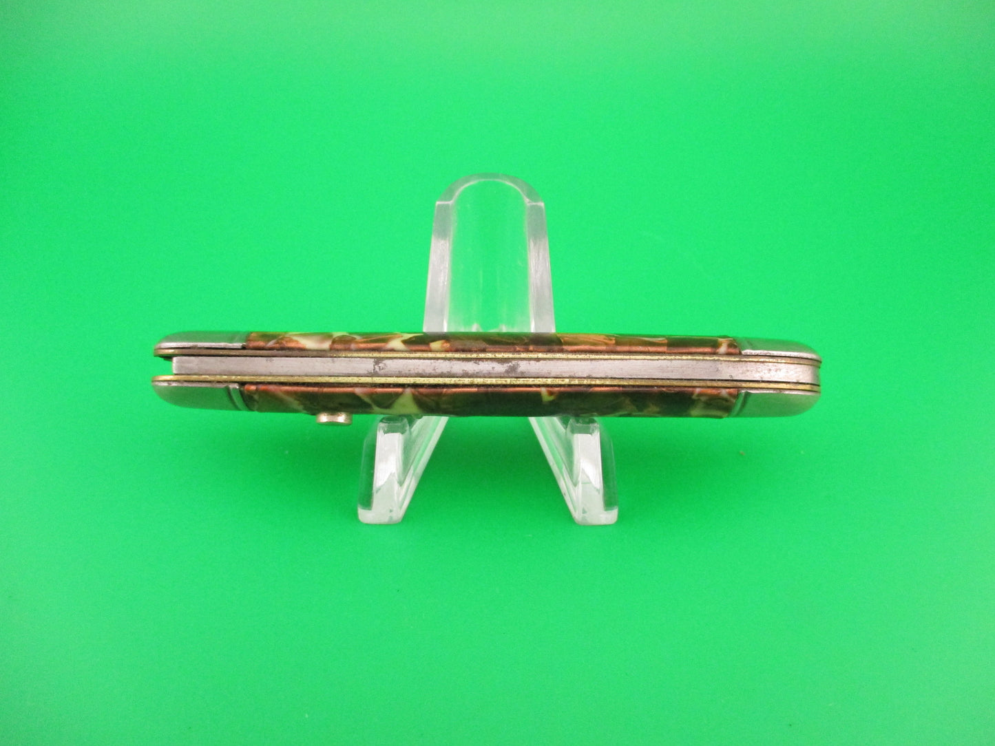 Hammer Brand Imperial Serpentine Jack Copper & Cream vintage switchblade knife