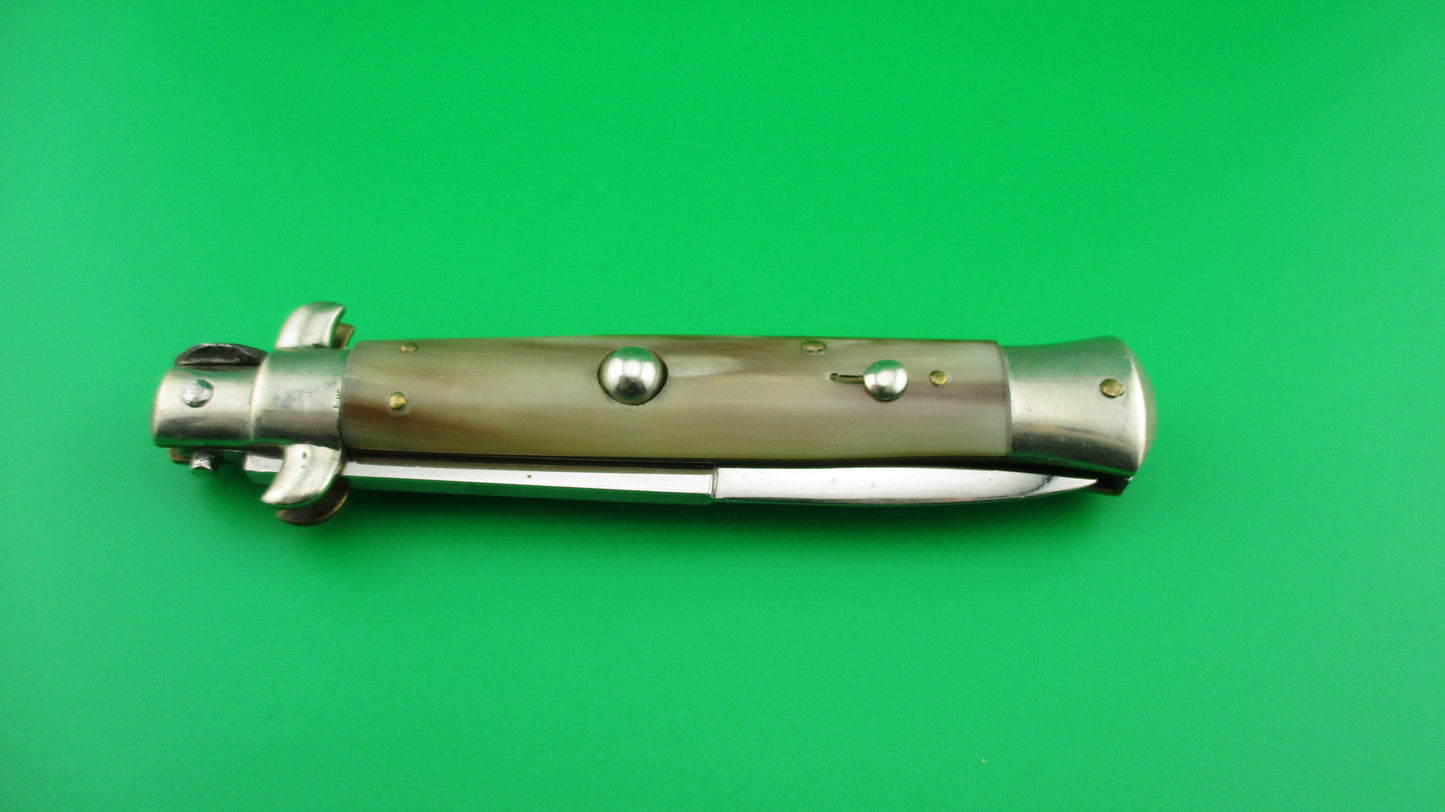 Sterile 23cm Italian Picklock Vintage French Tip Horn automatic knife