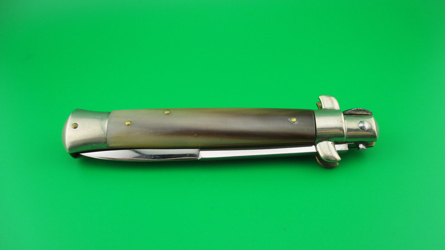 Sterile 23cm Italian Picklock Vintage French Tip Horn automatic knife