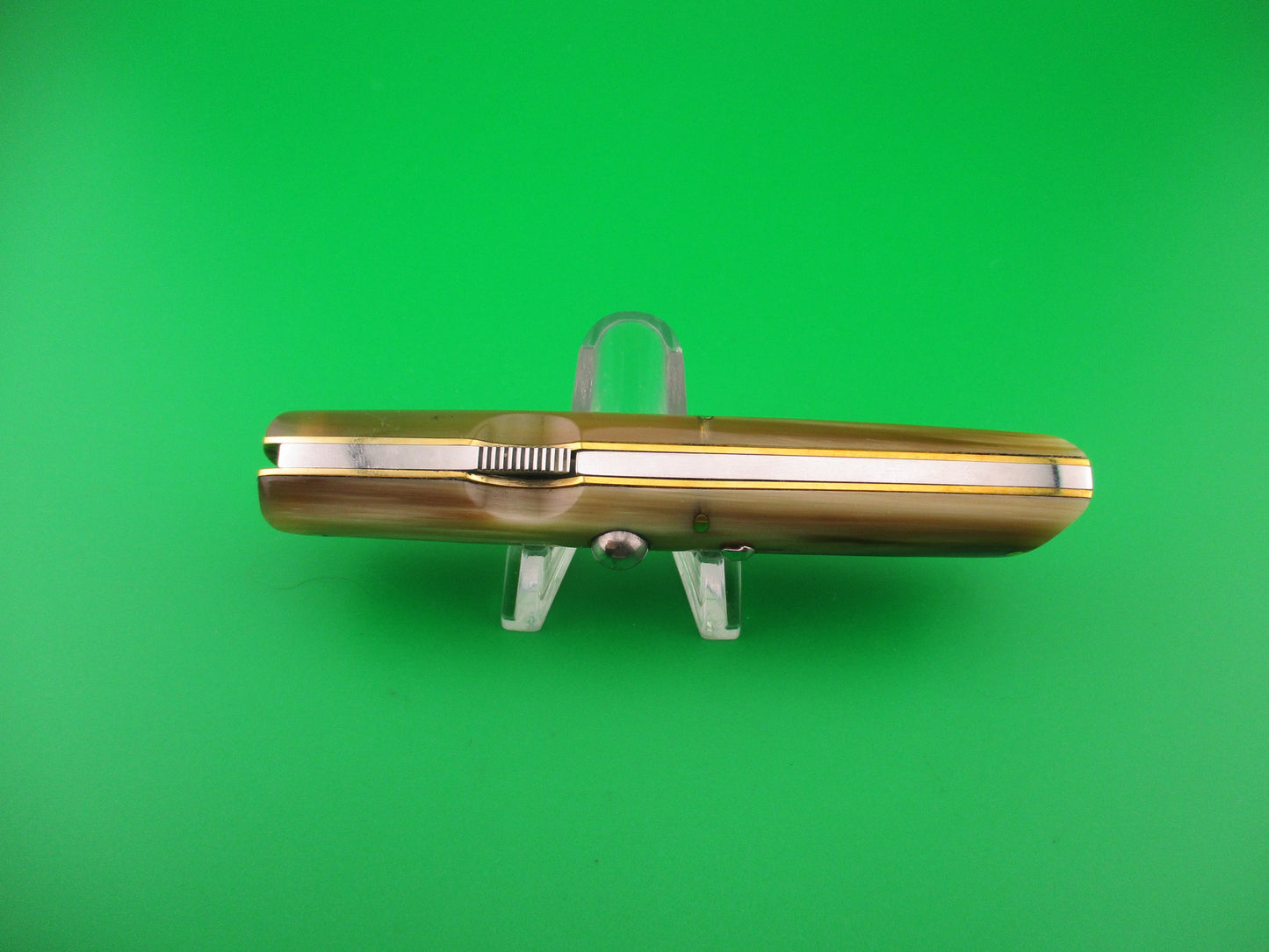 CEM MANIAGO 21cm Italian lockback Honey & Cream horn DM automatic knife
