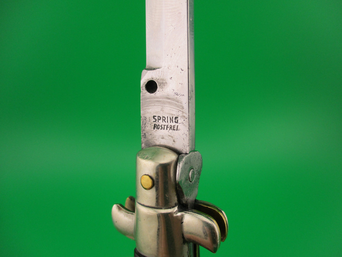 RAIMONDO SPRING STEEL 23cm Italian Picklock 1950s vintage automatic knife
