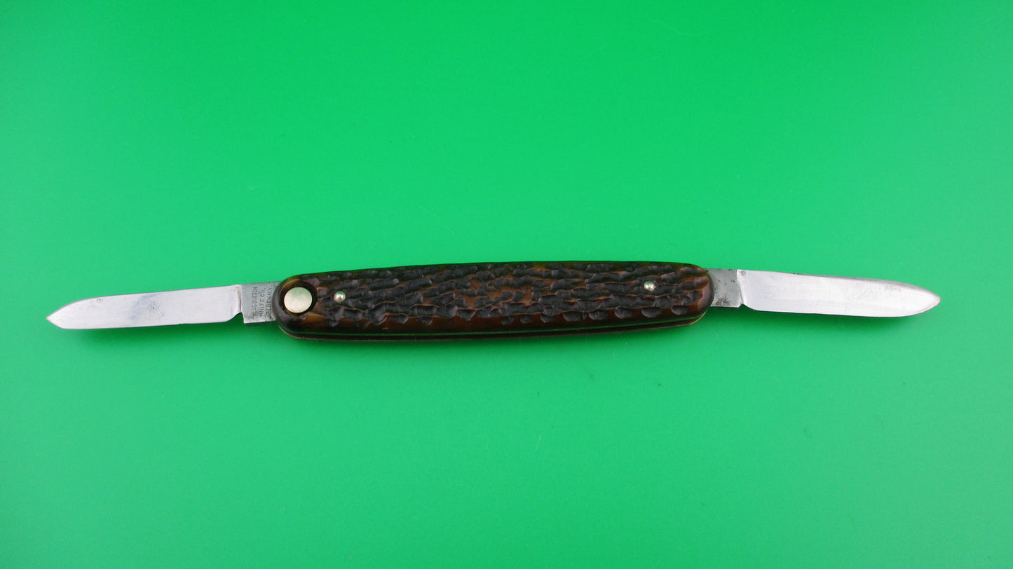 z Press Button Knife Co Medium double bone switchblade knife model 100