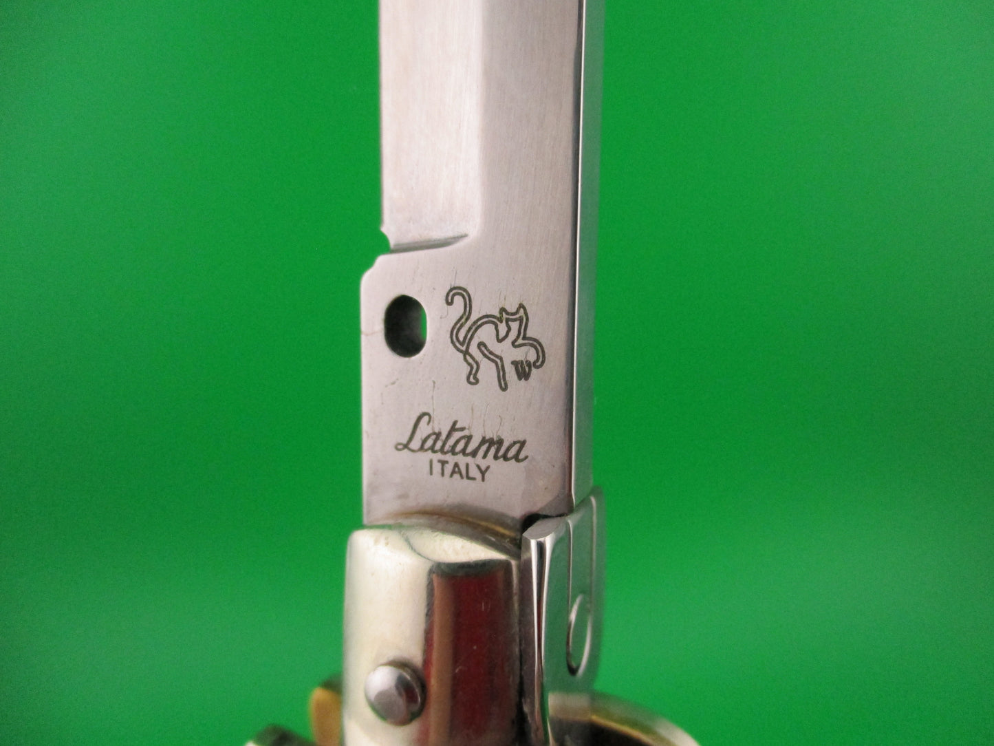 Walts LATAMA 28cm Italian Flat Guard Picklock RAVEN Red dot 5mm automatic knife