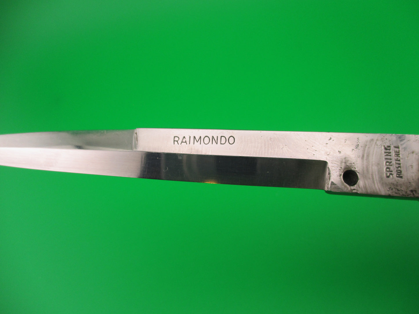 RAIMONDO SPRING STEEL 23cm Italian Picklock 1950s vintage automatic knife