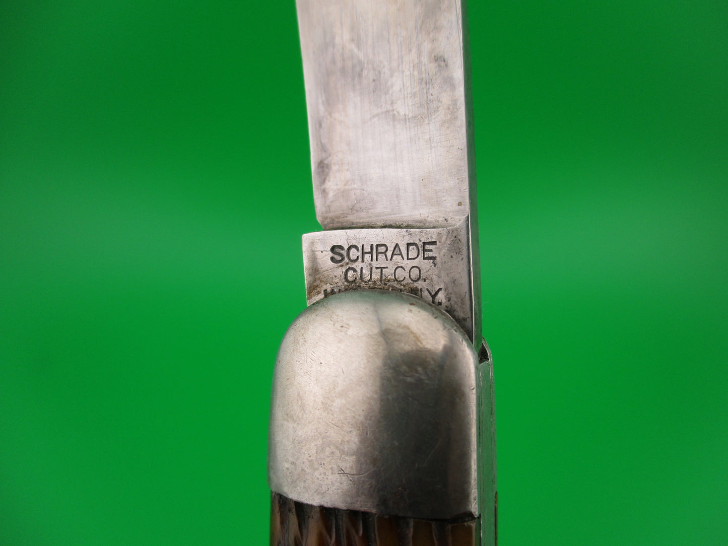 SCHRADE CUT CO M2 Bone WWII Paratrooper Military issue switchblade knife