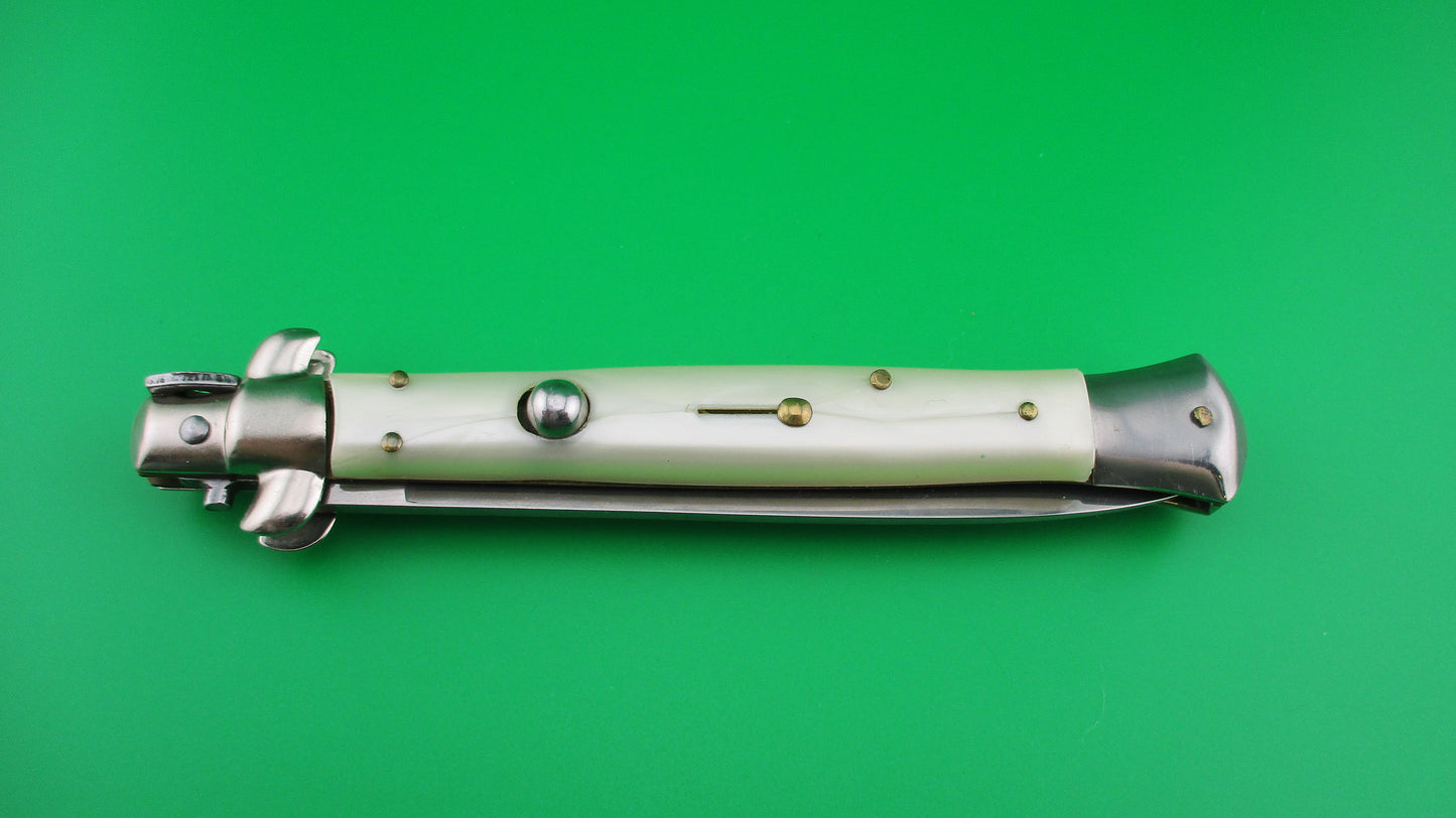 z ITALY STAINLESS 28cm Italian Stiletto swivel bolster automatic knife