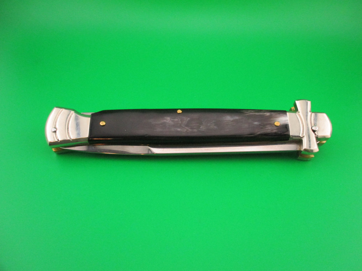 AGA CAMPOLIN 28cm Italian Maltese crossguard horn automatic knife
