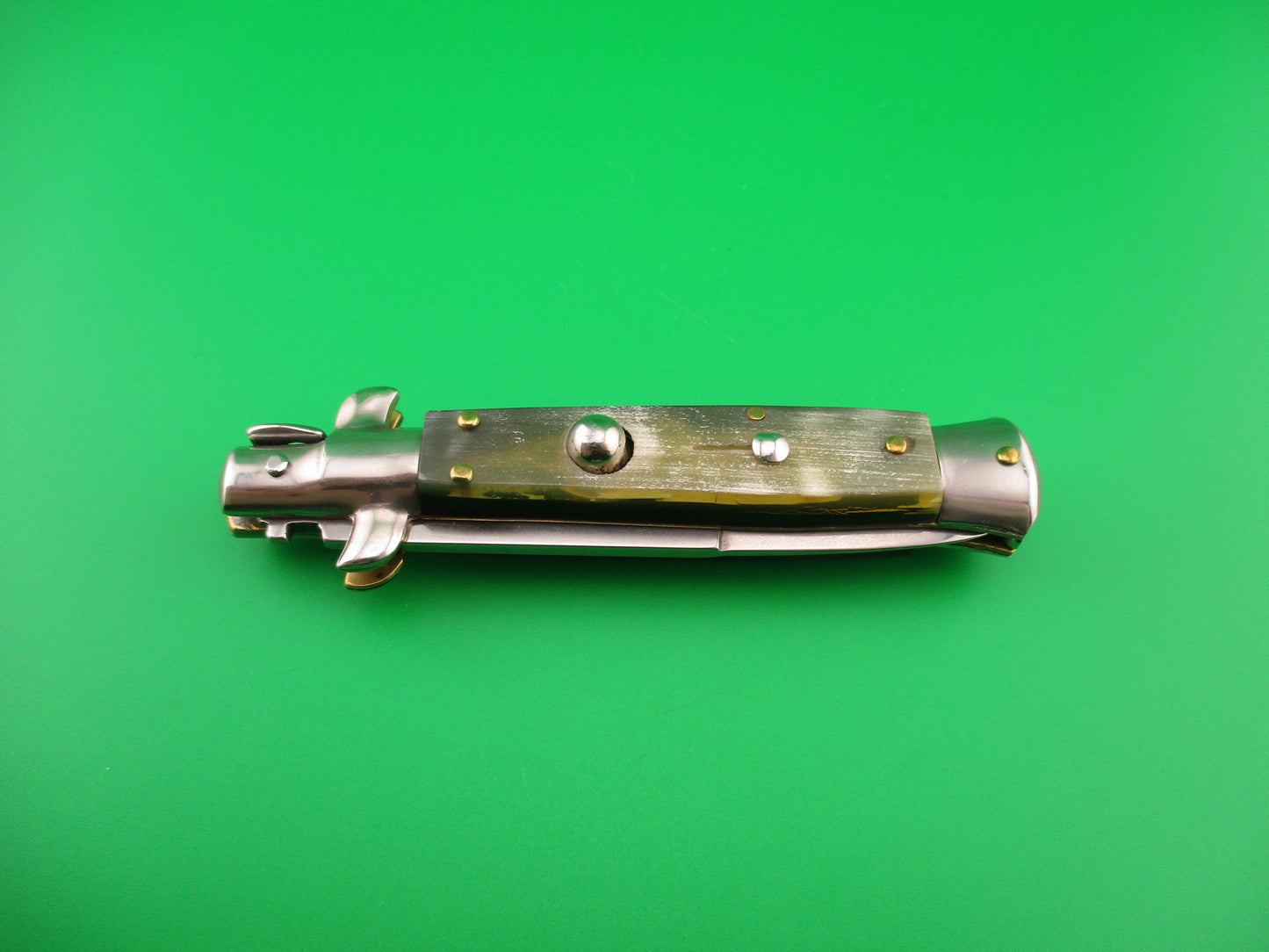 MANIAGO ITALY 18cm Italian Picklock Horn Stiletto automatic knife