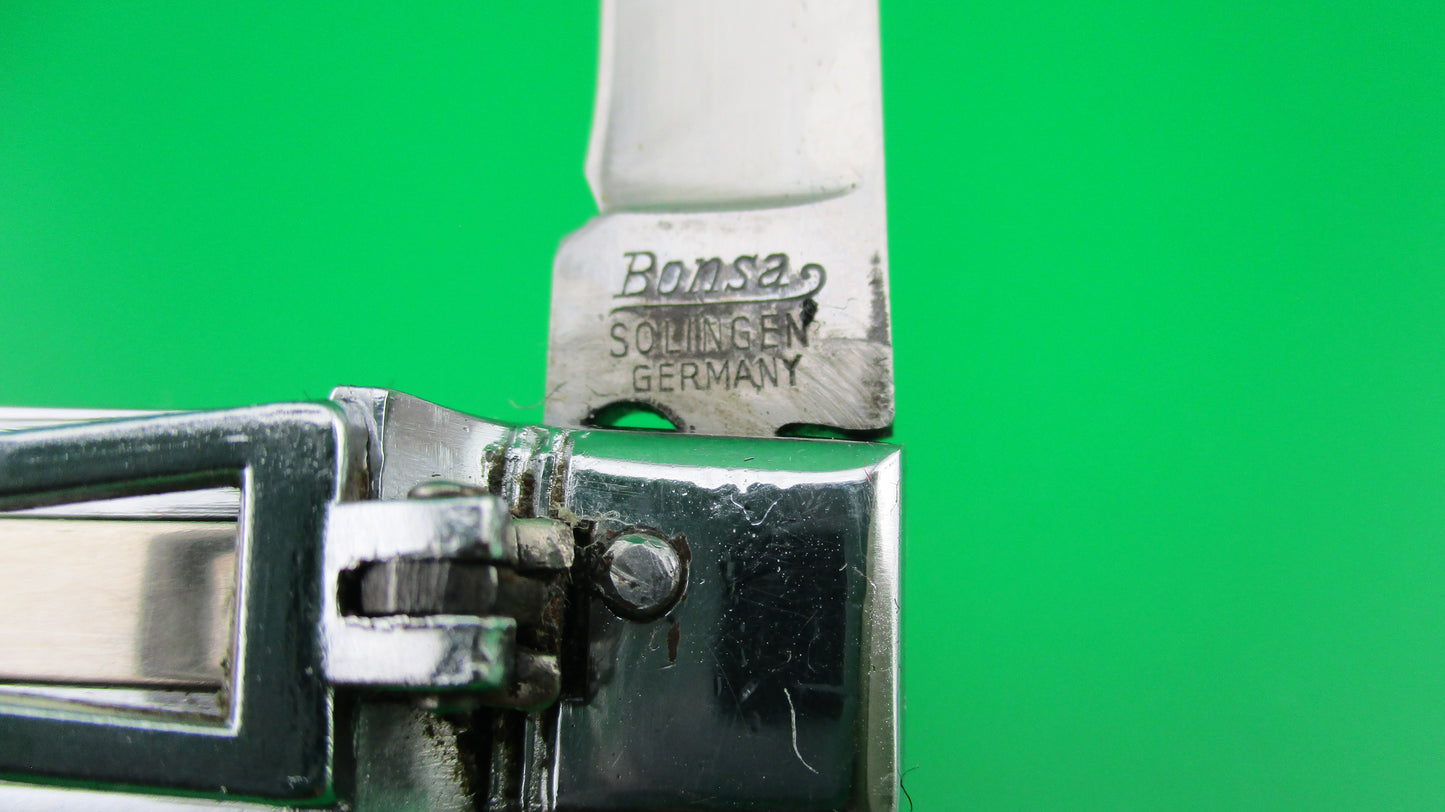 Bonsa SOLINGEN 20cm German All metal hollow lever automatic knife